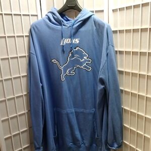 Big And Tall Men's Majestic Blue Lions Men's Hoodie